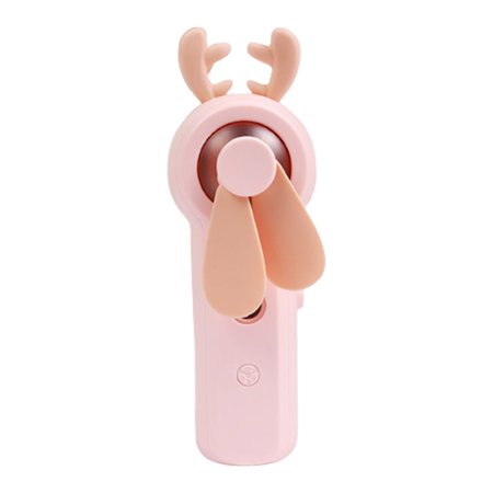 

Porfeet 2 In 1 Cartoon Fawn Facial Sprayer Fan Low Power Consumption Fine Mist Skin Care Tools Hand-held Creative Steam Humidifier for Office