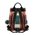 thumbnail image 2 of FORMRS Women's Travel Backpack Purse Anti-Theft Hidden Pockets Casual Shoulder Bag, Vibrant Red Tartan Pattern, 2 of 7
