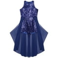 thumbnail image 2 of YONGHS Kids Girls Maxi Romper Dress Sequined Party Formal Jumpsuit Gown Navy Blue 12, 2 of 7