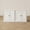 White, variant on CHIC HOUSE 63" Storage Cabinet Set of 2 with Doors & Shelves, Modular Fluted Accent Arched Sideboard Buffet Cabinet, Coffee Bar Kitchen Pantry, Media Console Cabinet for Living Room, Bedroom, Black