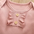 thumbnail image 5 of FRSASU Newborn Infant Baby Girls Stripe Romper+Floral Pants +Headbands Outfits Set, 5 of 9