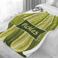 thumbnail image 6 of Yibo Love Pickles Blanket Flannel Soft and Comfortable Anti-static Bed Sofa Blanket, 6 of 9