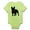 Kiwi, variant on CafePress - French Bulldog Silhouette Baby Light Bodysuit - Baby Light Bodysuit, Size Newborn - 24 Months