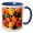 Blue/White, variant on 3drose, Armenia, Yerevan. Farmers Market. Peaches., 15oz Mug