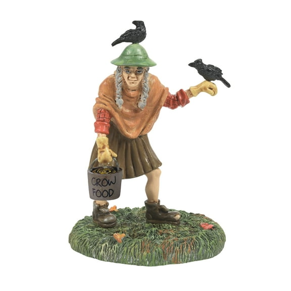 Department 56 Snow Village Halloween Crow Hag Village Figure, 3.75 Inch, Multicolor