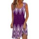 thumbnail image 1 of vestido casual de mujer vestido de verano vestido lencero vestido fruncido diario cita salir moda correa básica sin mangas ajuste holgado morado oscuro / m, 1 of 5