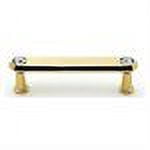Alno C214-35-PB Swarovski Crystal 3-1/2" Cabinet Crystal Pull Polished Brass