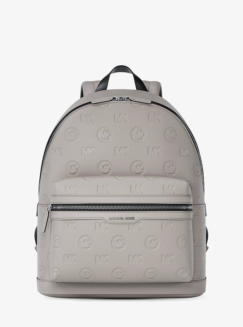Coach Court Medium Backpack in Black Pebbled Leather with