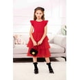 thumbnail image 4 of Arshiner Toddler Tutu Dress Girls Fluffy Summer Dresses Casual Black Funeral Tulle Sundress for Kids 6-7 Years, 4 of 8