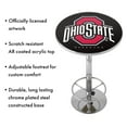 thumbnail image 3 of Ohio State University Logo Black Bar Table with Adjustable Footrest and Acrylic Top, 3 of 5