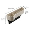 thumbnail image 2 of Left Side Car Seat Filler Storage Box, Multifunctional Organizer with Cup Holder and USB Car Charger, Seat Gap Storage, 2 of 2