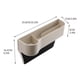 thumbnail image 2 of Organizador para asientos de coche con portavasos y puerto de carga USB | Caja de almacenamiento de plástico ABS para asientos delanteros izquierdos | Evita que los objetos se caigan entre los, 2 of 2