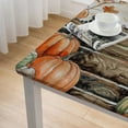 thumbnail image 5 of BANET Pumpkin Fall Tablecloth Square, Autumn Thanksgiving Washable Table Cover for Party Picnic Dinner Decor white, 5 of 8