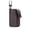 Coffee, variant on Genuine Leather Double Zipper Car Key Case with 4 Key Rings, Key Organizer for Men and Women
