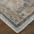 thumbnail image 3 of Feizy Wendover Transitional Oriental, Gray/Blue/Tan, 3'6" x 5'6" Accent Rug Eco Friendly Stain Resistant Handmade Vintage Distressed Floor Rug for Living room Bedroom, 3 of 9