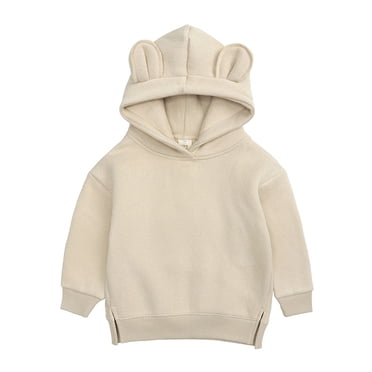 BOOMNY Infants Baby Boys Hoodie Solid Color Hoodies For Boys Long Sleeve Warm Fall Winter Pullover Sweatshirts