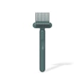 thumbnail image 3 of Combinita de peine cepillo portátil mini mango sin deslizamiento de plástico rizado rizado que elimina los escombros de lavado gaget regalos salón de baño verde oscuro Inevent HA059188-02B, 3 of 7
