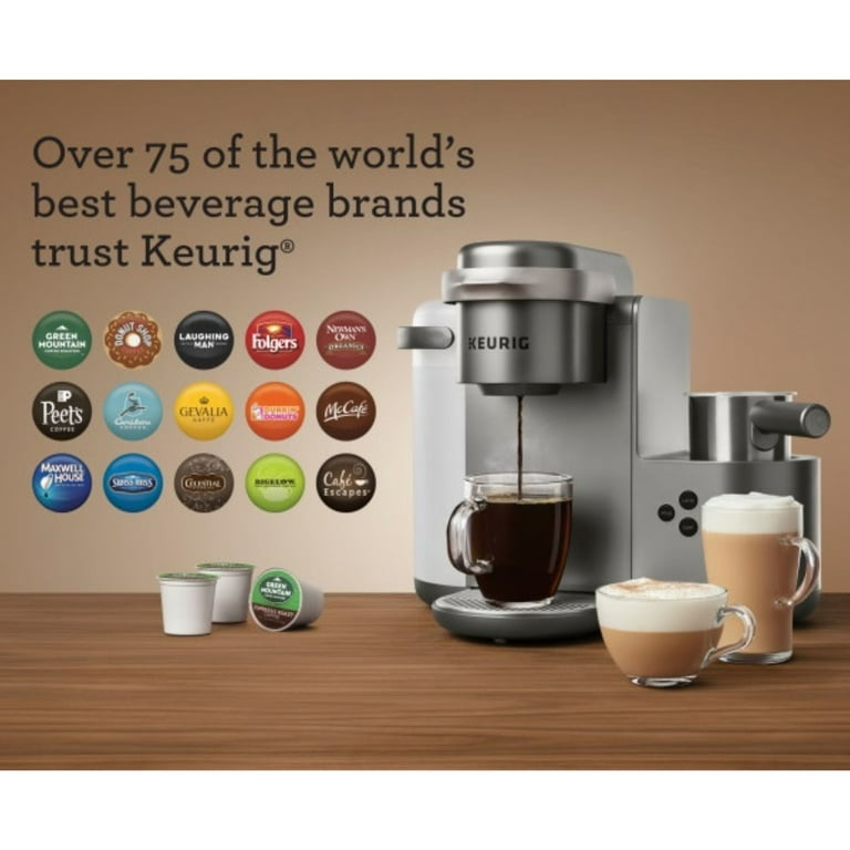 Keurig K Cafe Special Edition Single Serve K Cup Pod Coffee Latte Cappuccino Iced Coffee Maker Nickel Walmart