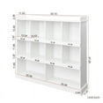 thumbnail image 2 of Spacious 53.15"x11.81"x47.24" Bookcase with 10 Layers - Cubbyhole Storage & Easy Maintenance, 2 of 9