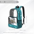 thumbnail image 7 of Xoenoiee Turtle Jellyfish Fish Print PVC School Backpack for Kids, 17 Inch Clear Bookbag for Boys, Lightweight Schoolbag Waterproof Knapsack for Preschool, Primary, Kindergarten School Supplies, 7 of 7