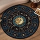 thumbnail image 1 of Alfombra redonda de Tarot Hugtrwg suave Para meditación 12 constelaciones antideslizante, 1 of 9