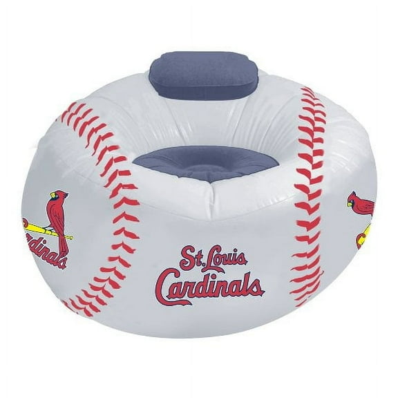 St Louis Baseball Cardinals Inflatable Chair with Air Pump Included