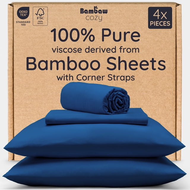 Sábana Ajustable Bambaw Queen 100% Viscosa de Bambú Refrescante 16 cm