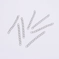 thumbnail image 2 of EeaseMX 100 cadenas extensoras de acero inoxidable para hacer tú mismo, accesorios para hacer joyas, collares y pulseras (7 cm), 2 of 8