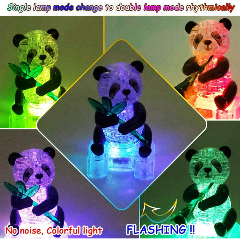  KouRy 3D Crystal Puzzle, Panda Model Gadget Blocks Building Toy  Ideal Gift : Toys & Games