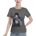 thumbnail image 1 of Women's Basic Short Sleeve T-Shirt Attacking Giant Levi Ackerman, 1 of 6