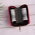thumbnail image 4 of HLONK Multi Slots Credit Card Holder  PU Leather Card Coin Purse  Zipper Around Card Bag Wallet, 4 of 7
