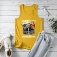 thumbnail image 4 of Rotm Usa Sleeveless V Neck Shirt 250th Anniversary USA Shirts Womens United States 250 Anniversary Tank Tops America 1776-2026 Patriotic Eagle Vest Yellow,3XL, 4 of 7