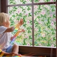 thumbnail image 3 of Hotiary 3D Static Cling Window Film Self Adhesive Window Covering Decorative Green Leaves Privacy Film for Window, 17.7"x39.4", 3 of 8