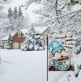 thumbnail image 6 of Snuggle Up Gnomies It's Cold Outside Home Decorative Garden Flag Winter Gnome Plaid House Yard Coffee Bean Cup Snowflake Outside Decor,Christmas Farmhouse Outdoor Small Burlap Decoration 12x18, 6 of 6
