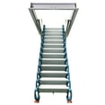 thumbnail image 4 of Ceiling Mounted Folding Loft Ladder Attic Stairs Blue White 10.5Ft Height 13 Steps(Ceiling Opening Size 27.56"x 47.24"), 4 of 8
