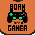 thumbnail image 4 of Inktastic Born to Be a Gamer with Controller Boys or Girls Baby Bib, 4 of 4