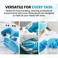 thumbnail image 5 of Disposable Nitrile Gloves, Small, Work Gloves, Cleaning, Kitchen, Industrial, Blue, S Duracore E2910, 5 of 5