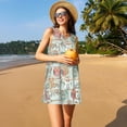 thumbnail image 3 of Disketp Cute Owl para Vestido sin Mangas para Mujeres, Vestidos de Verano para Mujeres, Casual y Holgado para la Playa, 3 of 7