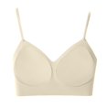 thumbnail image 4 of Wirefree Seamless Bras for Women Crisscross Back Adjustable Straps Gentle Support Everyday Bralette, 4 of 6