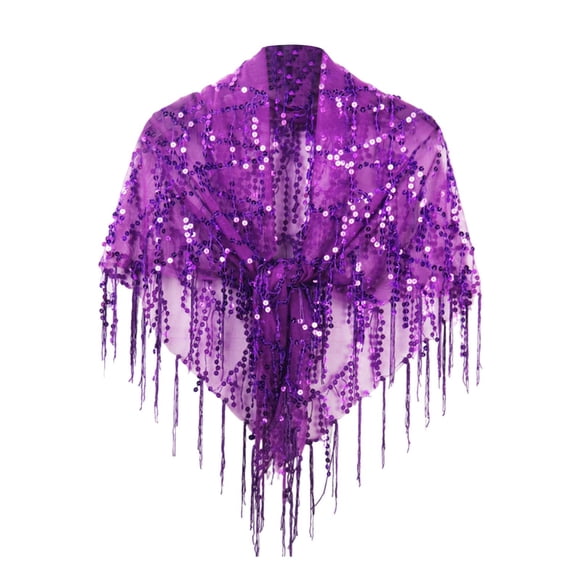 Châle pour Femmes, Enveloppe Décontractée à Paillettes, Cape de Soirée à Franges, Enveloppe à Paillettes, Châle de Mariée pour