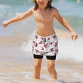 thumbnail image 7 of Cauagu Cartoon Lobsters Print Swim Trunks for Men,Youth Boys Swim Shorts Compression Liner Beach Shorts Boys' Swimming Shorts 7-20 Years Bathing Suit-Small, 7 of 7