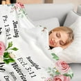 thumbnail image 3 of Christian Pink Blanket Gifts for Women Wife Mom Sister Bff Girlfriend Daughter Baptism Gifts for Girl Christian Throw Blanket 50x60 Confirmation Gifts for Teen Girls First Communion Gifts for Girls, 3 of 6