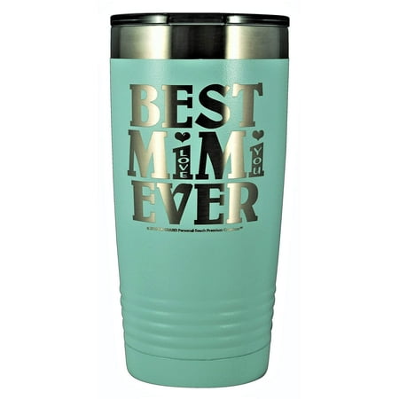 GIFTS FOR MIMI â?? â??BEST MIMI EVER ~ LOVE YOUâ? GK Grand Engraved Stainless Steel Vacuum Insulated Tumbler Travel Coffee Mug Hot Cold Wine Mothers Day Birthday Christmas (Pastel Teal, 20 oz)