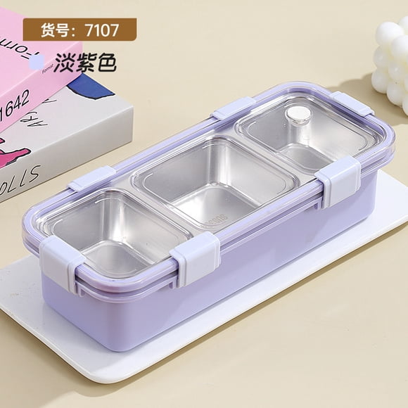 Stainless Steel 304 Lunch Box With Tableware Soup Bowl Leak-Proof Kids Microwave Bento Box Student Food Storage Container 5
