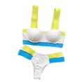 thumbnail image 3 of Txlixc Mujeres 2PCS Traje de baño Vendaje Correas anchas Sujetador con aros Calzoncillos Traje de baño dividido Txlixc  Sexy, 3 of 9