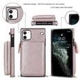 thumbnail image 4 of Funda tipo cartera para iPhone 11 con tarjetero y correa para el hombro para mujer, 4 of 5