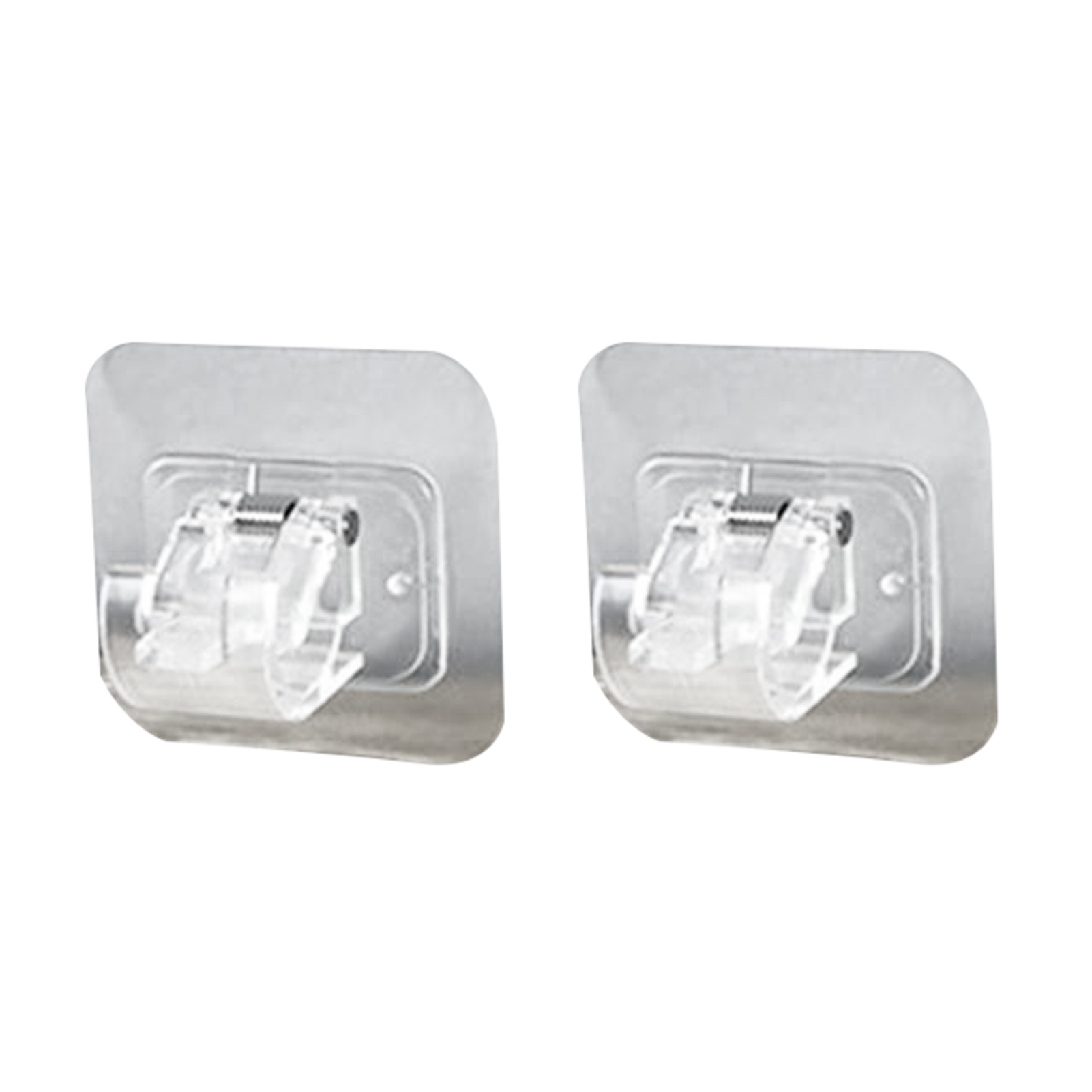 Farfi 2Pcs Strong SelfAdhesive Bath Curtain Rod Holder Hanger Hanging