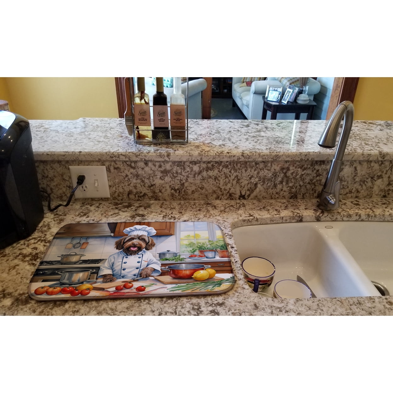 Wirehaired Pointing Griffon The Chef Dish Drying Mat