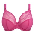 thumbnail image 4 of Elomi Charley Banded Stretch Lace Plunge Underwire Bra (4382),42HH,Pink, 4 of 6