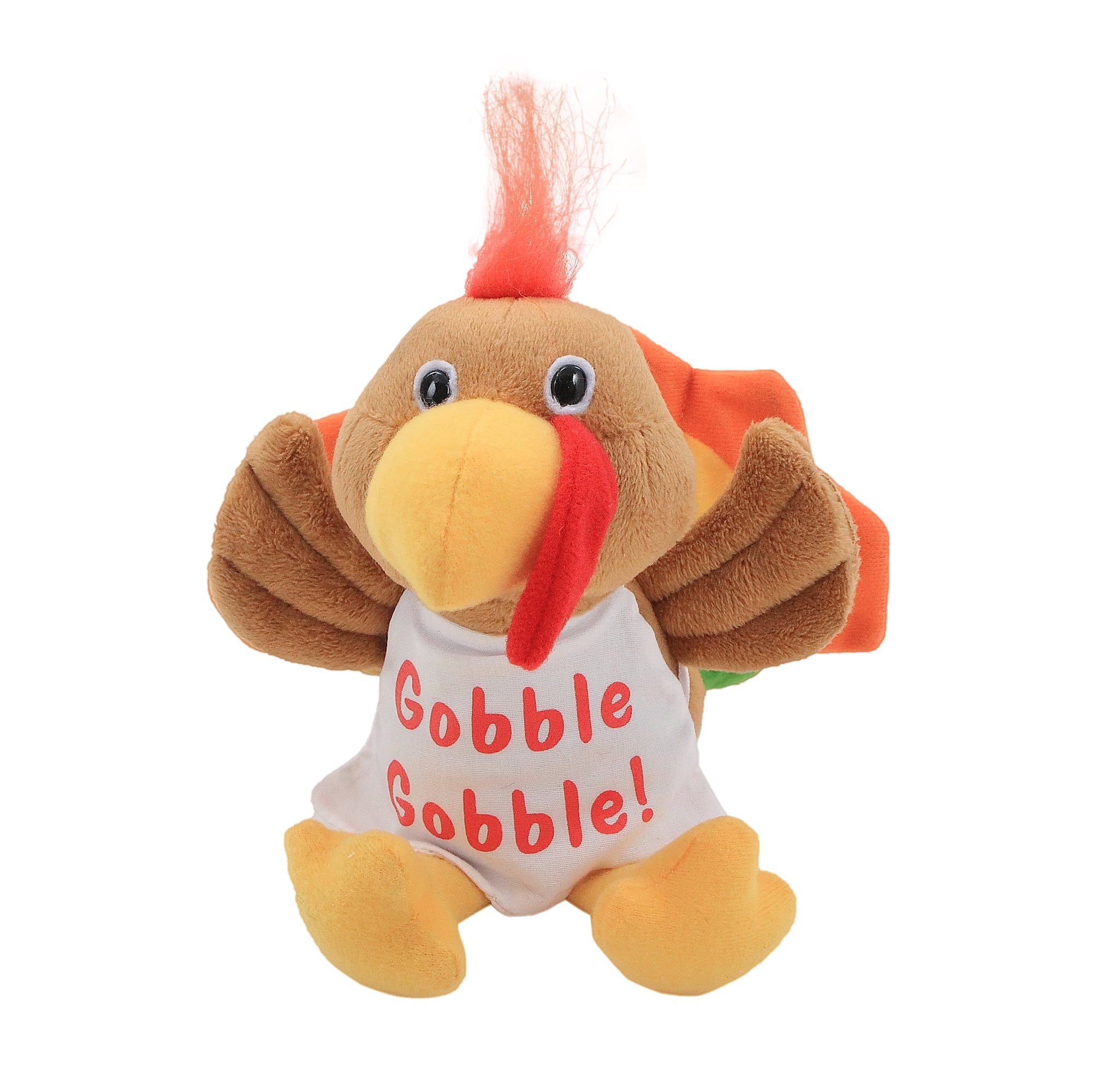 Plushland 8 Inch Thanksgiving Turkey Stuffed Animal Plush Toy,Cuddles